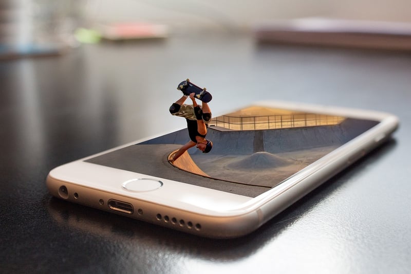 Businessman using smartphone